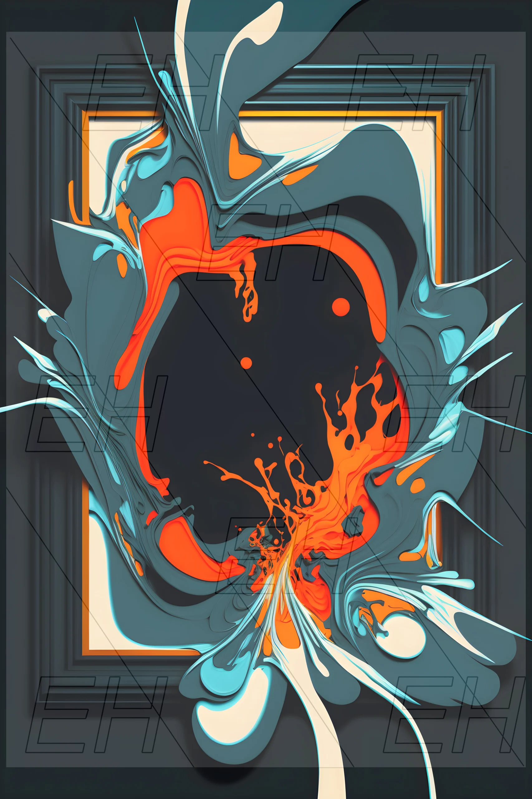 Geometrik Desen Temalı Kanvas Ahşap Tablo-18x27 Cm MD089 Geometrik Desen Temalı Kanvas Ahşap Tablo-18x27 Cm MD089